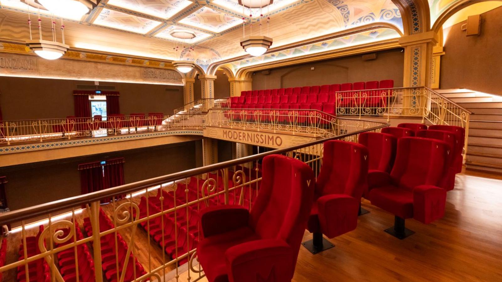 Enjoy a film in the restored Modernissimo