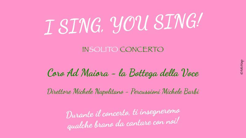 I SING, You SING! – InSolito Concerto