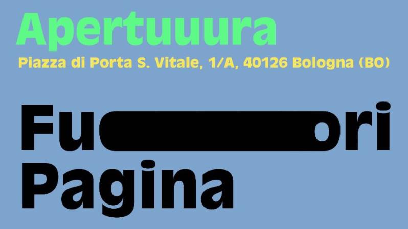 Edicola "Fuori Pagina" - Evento di inaugurazione