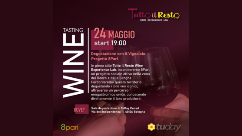 Locandina evento Wine 8pari 2024
