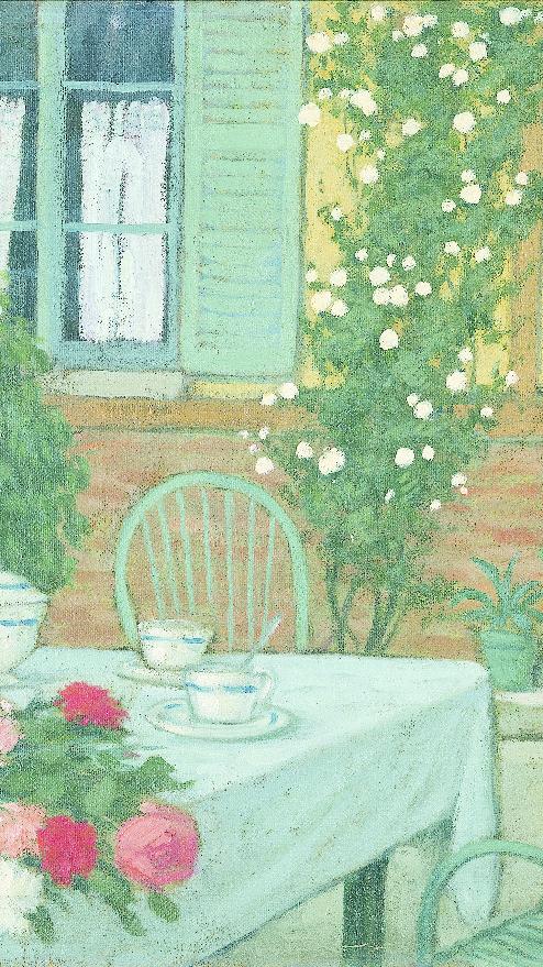 Pere Torné Esquius Tavolo in giardino , 1913 ca. Olio su tela, 49x65 cm Museu Carmen Thyssen Barcelona