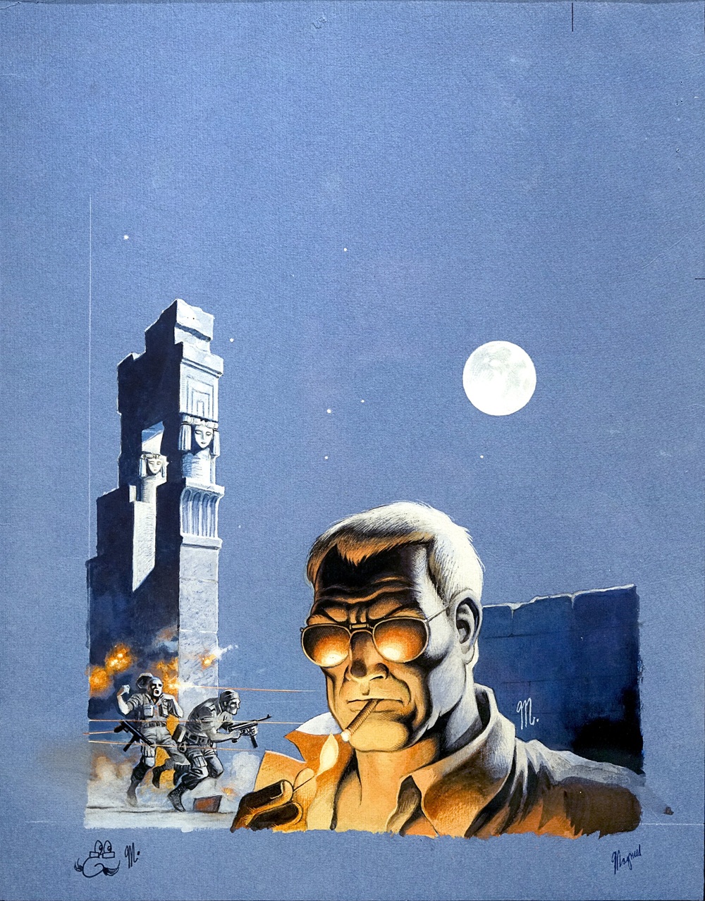3. SCONOSCIUTO Copertina Full Moon in Dendera, Magnus, Palazzo Fava, Bologna