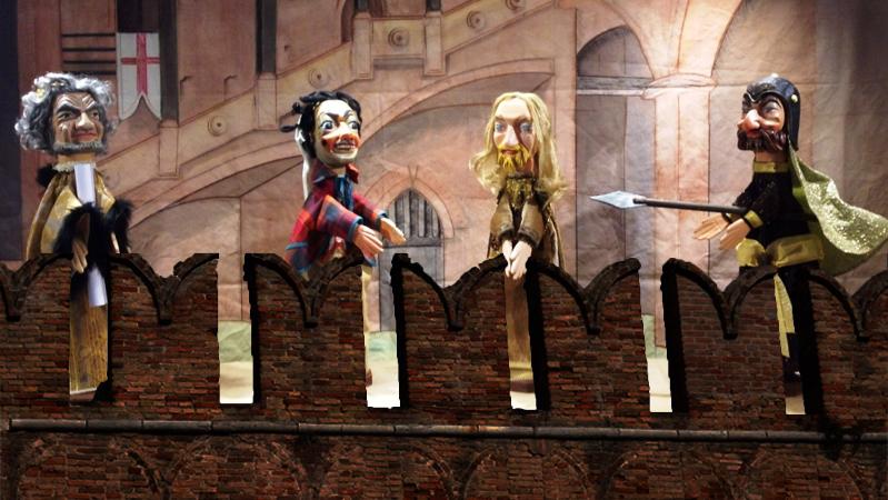 “La tentata fuga di Re Enzo”, Burattini Bologna