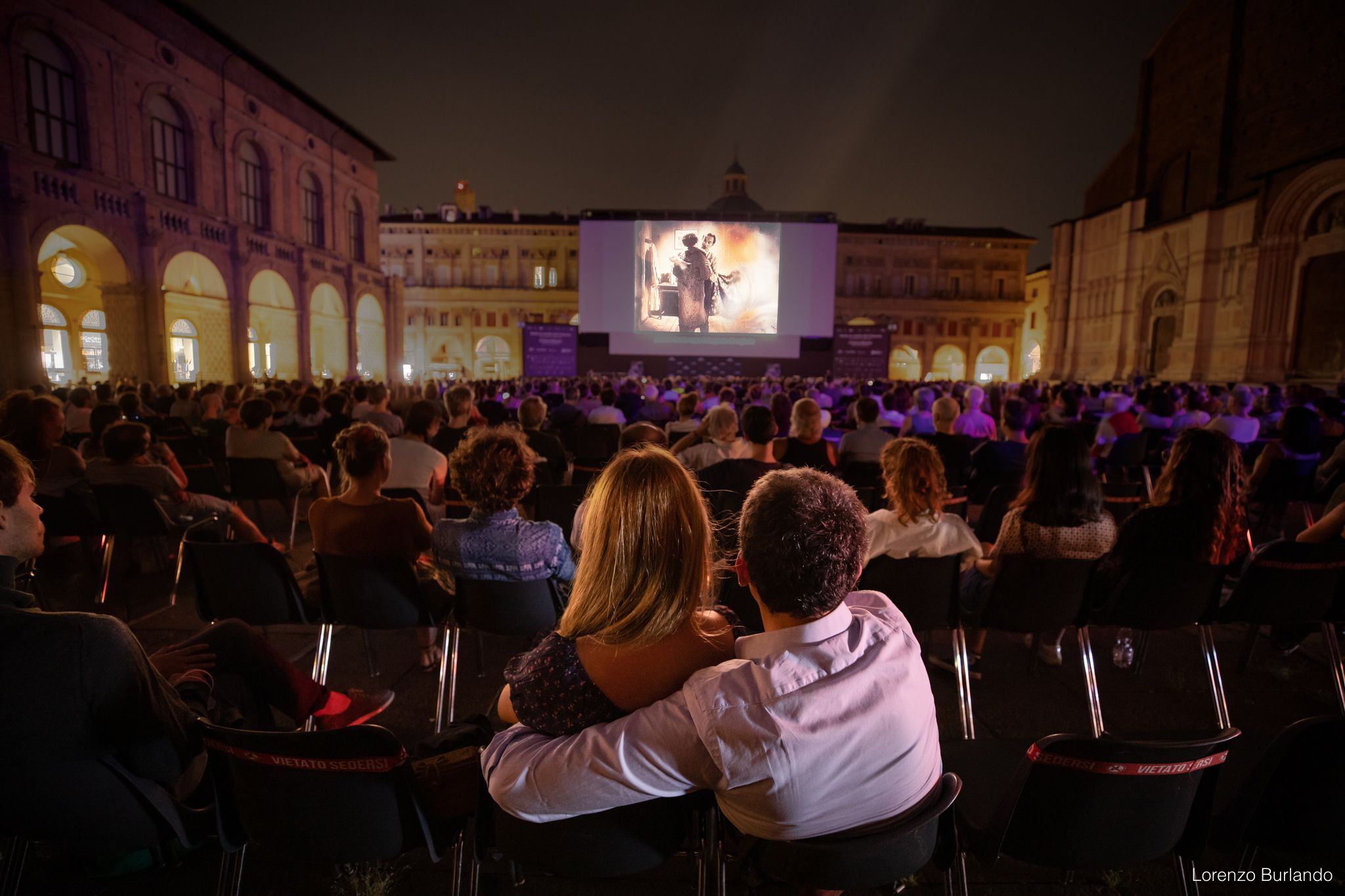 Cinema in Piazza Maggiore. Ph. Lorenzo Burlando per Cineteca di Bologna