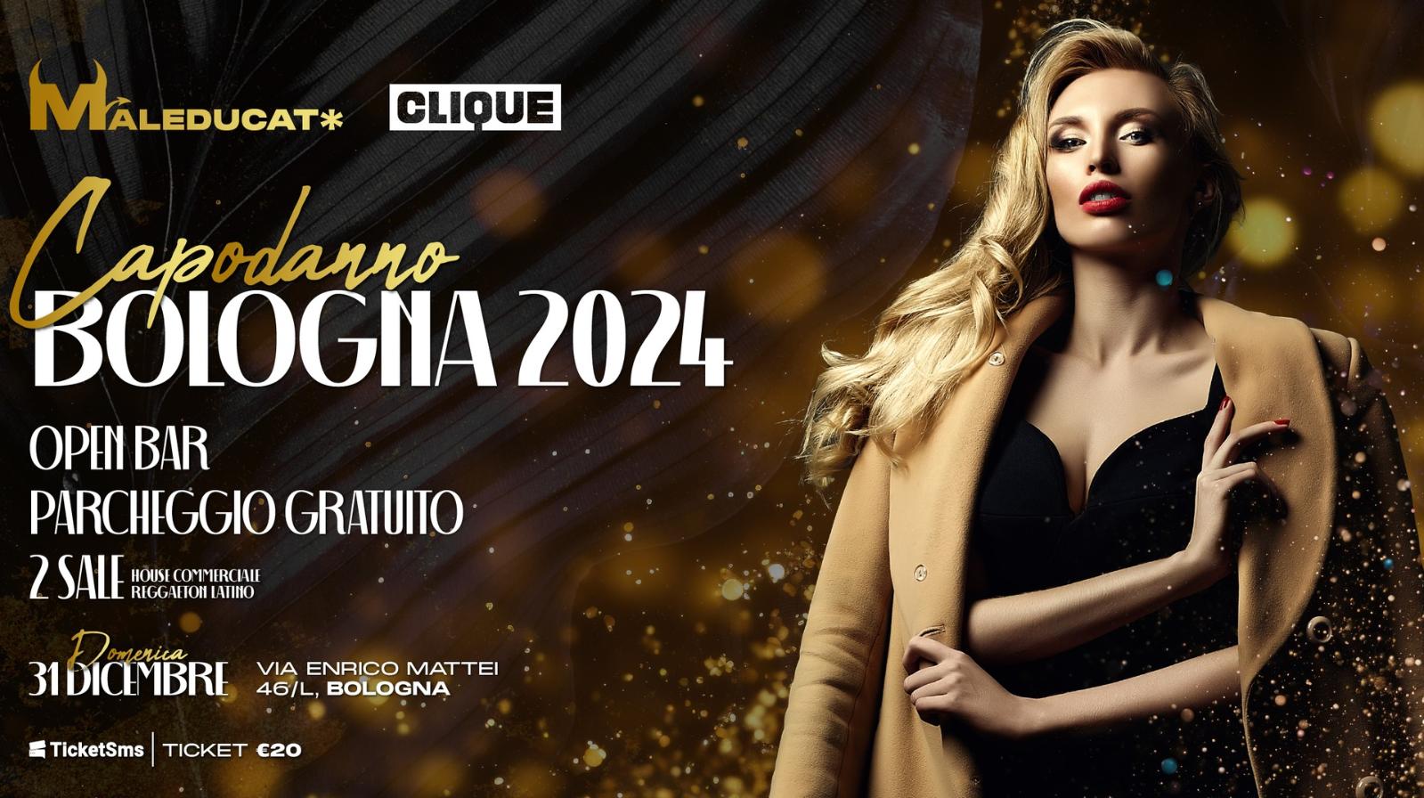 Capodanno 2024 al Clique Club Bologna