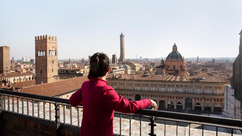 Vista dalla Torre dell'Orologio, Bologna
