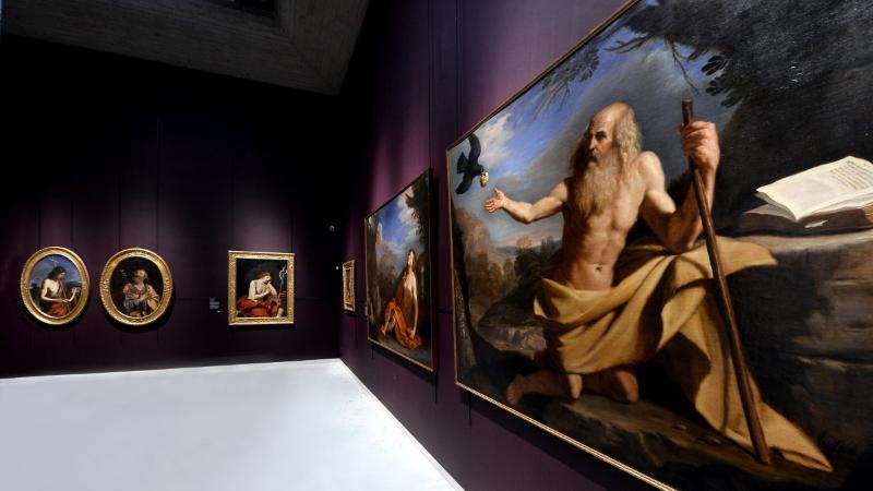 Guercino in his studio