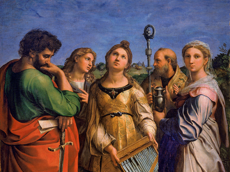 Raffaello, Estasi di Santa Cecilia ©MiC - Pinacoteca Nazionale di Bologna