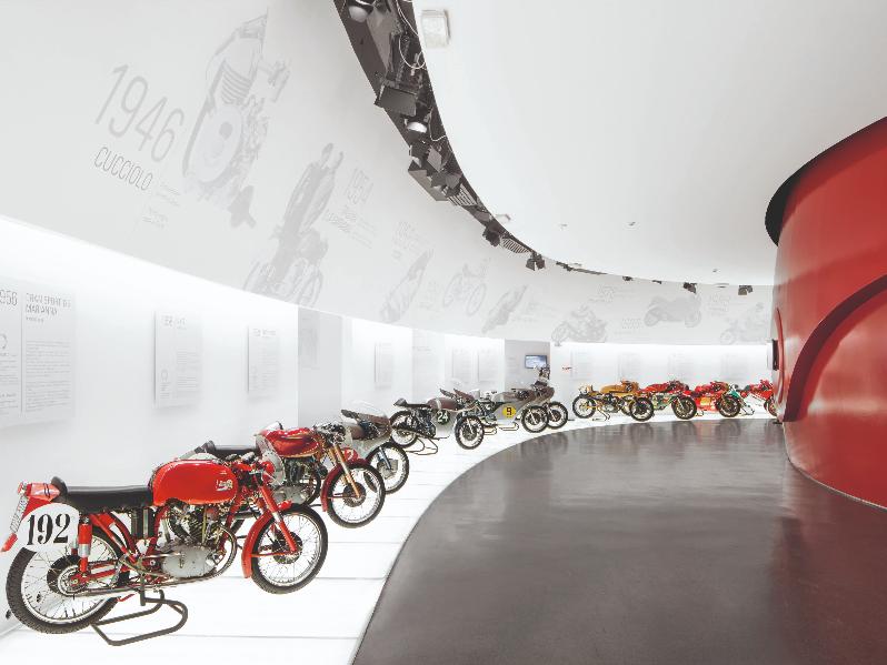 Moto esposte nel Museo Ducati
