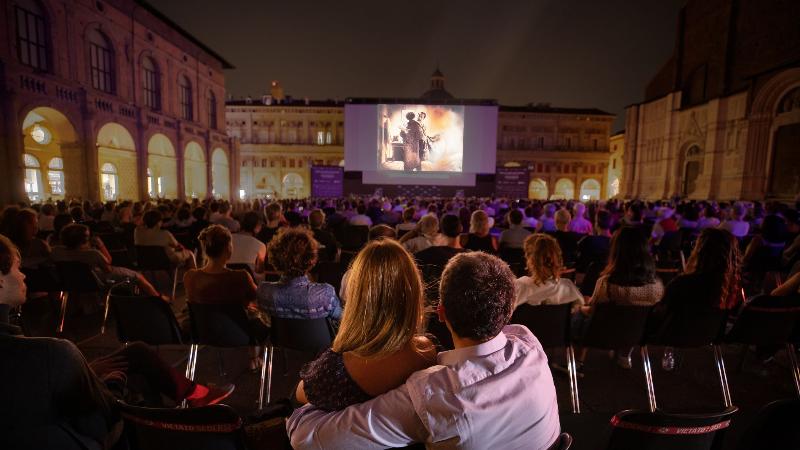 Cinema in Piazza Maggiore. Ph. Lorenzo Burlando per Cineteca di Bologna
