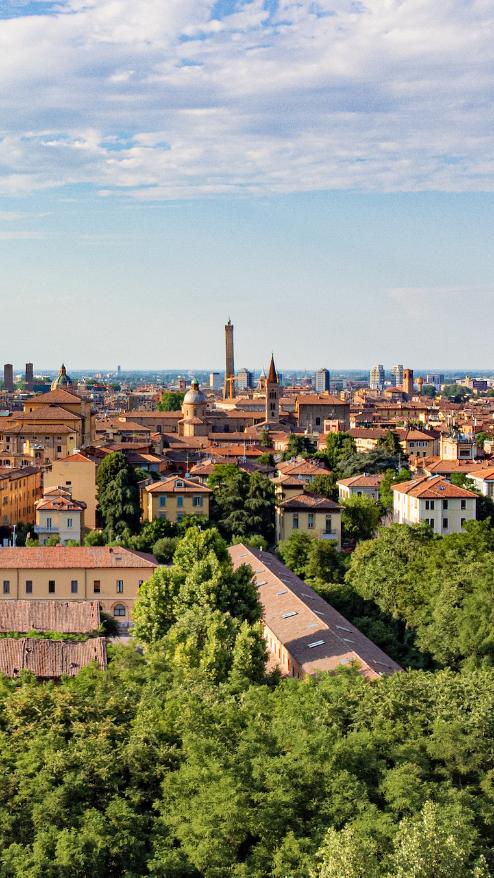 Foto aerea di Bologna - ph. Wildlab