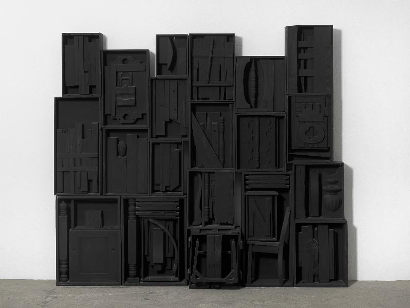 Louise Nevelson - Legno dipinto di nero