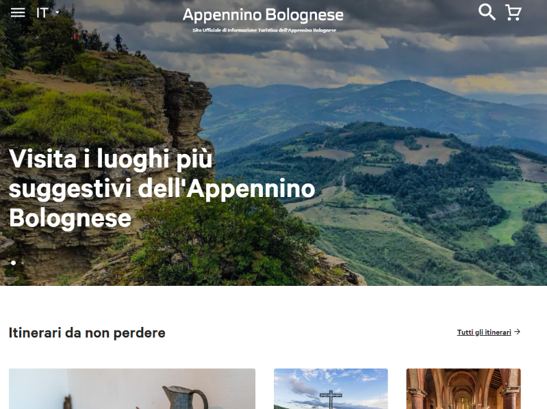Appennino Bolognese - screenshot homepage