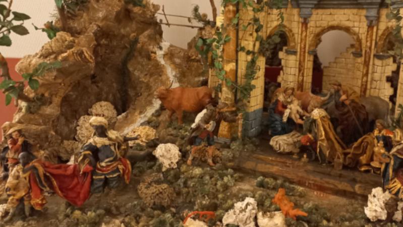 An 18th-century Sicilian nativity scene from the Giannettino Luxoro Museum in Genoa at Musei Civici d'Arte Antica