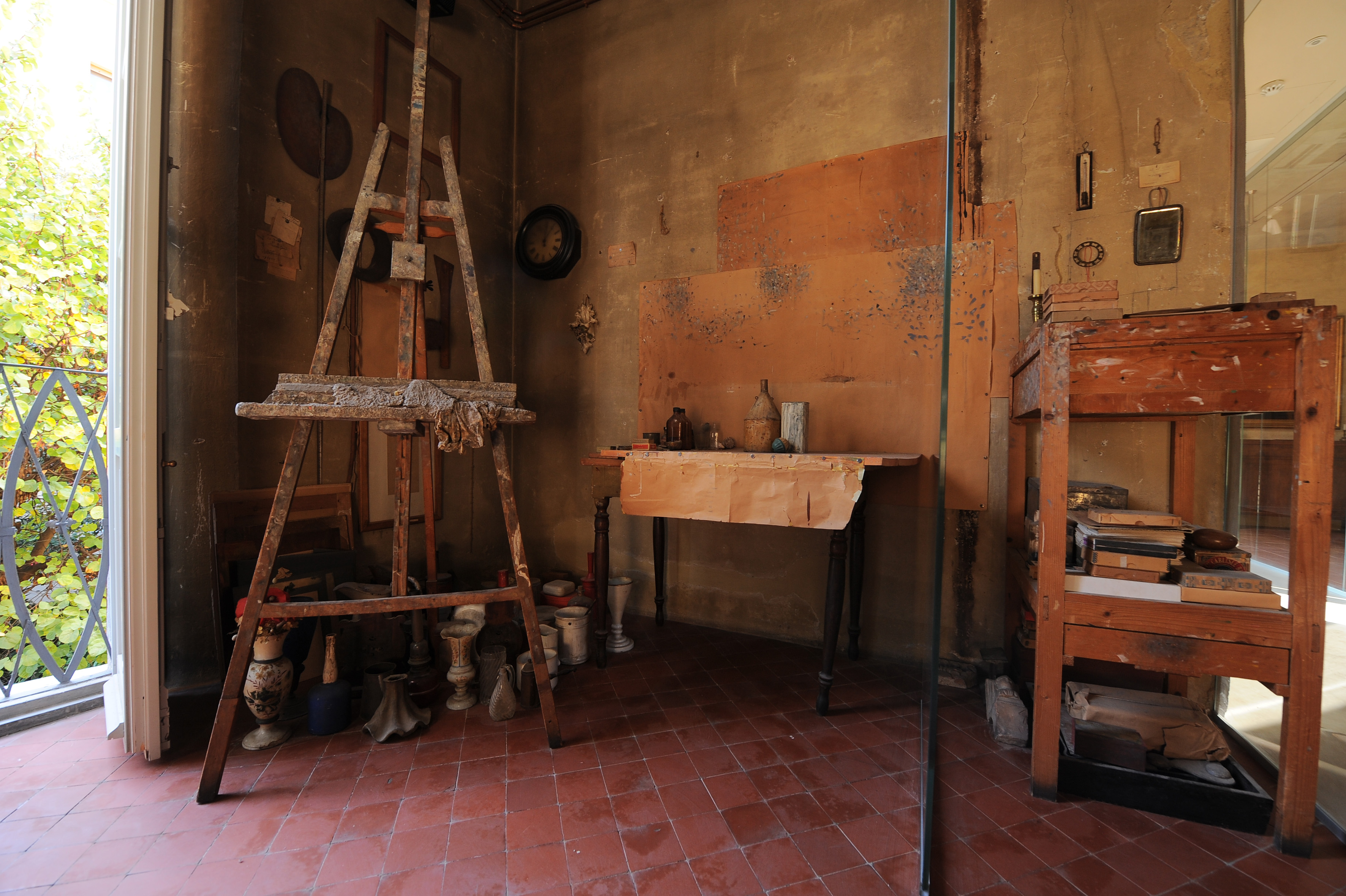 Studio di Casa Morandi-Lo studio. Foto di Roberto Serra