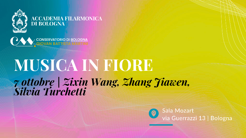 In the image, the event details are displayed against a colorful background