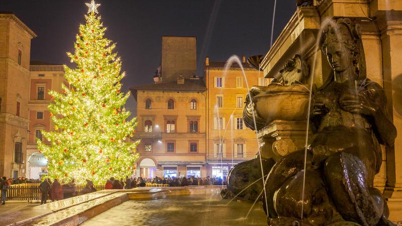 Natale, Albero, Fontana del Nettuno, 2019 ©Pietrobondi