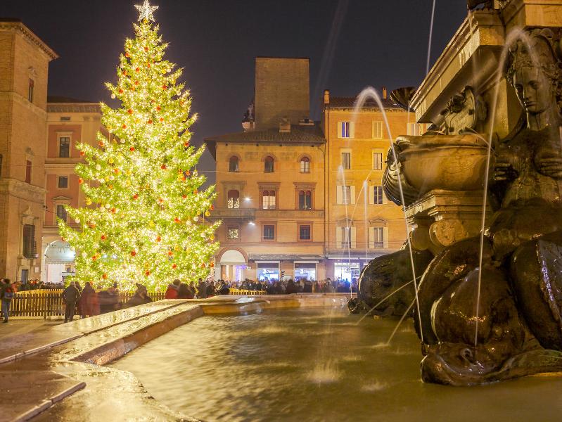 Natale, Albero, Fontana del Nettuno, 2019 ©Pietrobondi