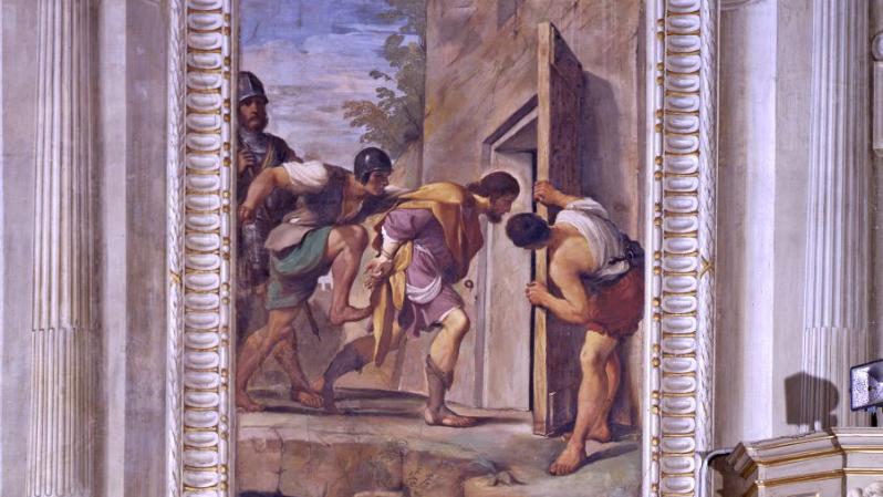 Guercino svelato. Storia e restauro dell’affresco con San Rocco gettato in carcere