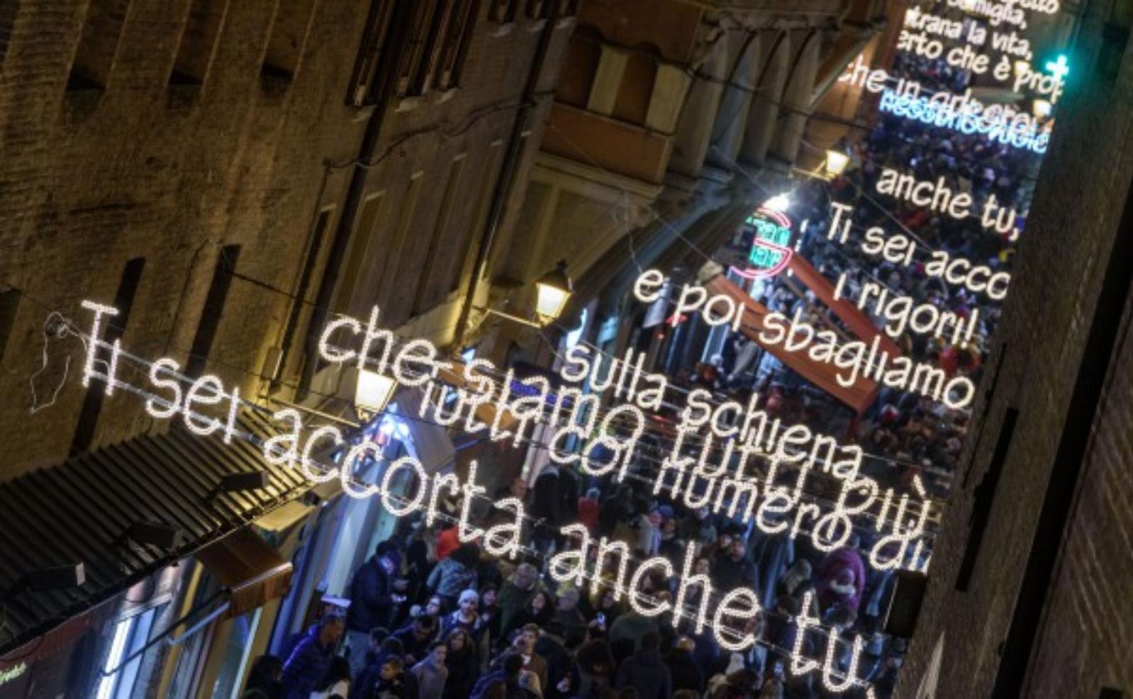 Luminarie di Via d'Azeglio Bologna