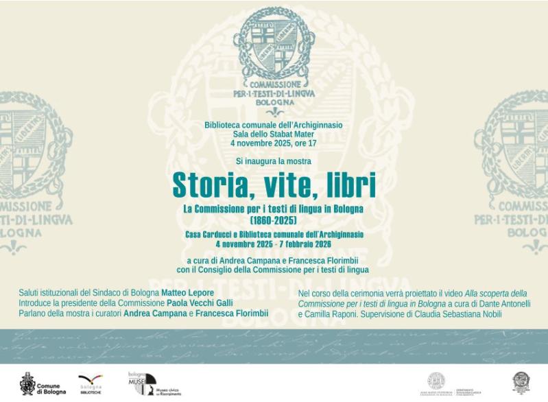 Storia, vite, libri. La Commissione per i testi di lingua in Bologna (1860 – 2025)
