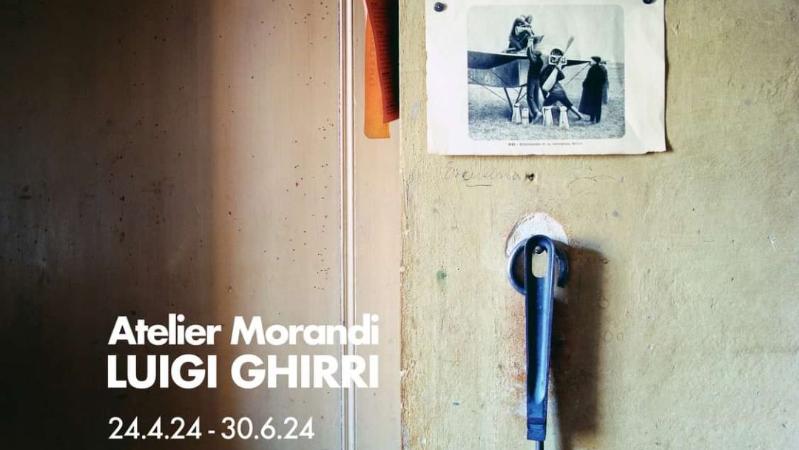 Locandina Mostra Atelier Morandi - Luigi Ghirri ©palazzobentivoglio.org