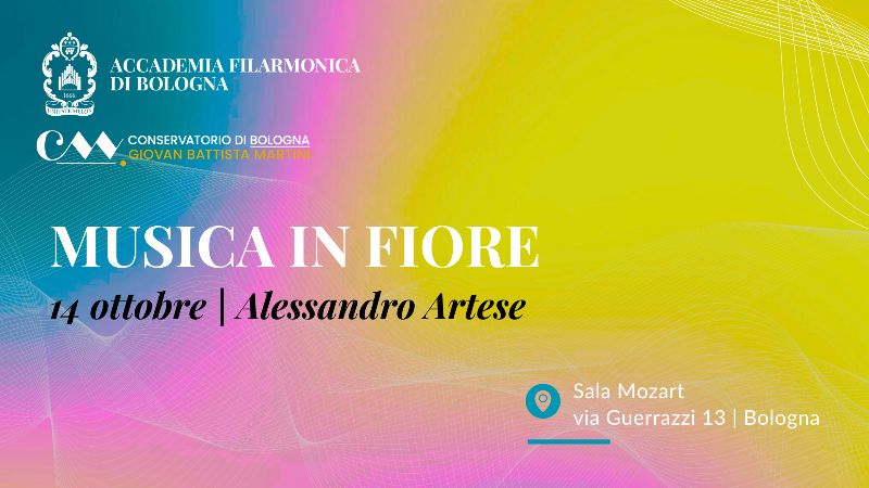 In the image, the event details are displayed against a colorful background